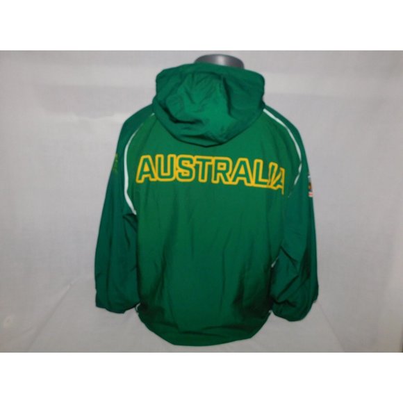 2020 Invictus Games Team Australia 1/2 Zip Pullover hooded Jacket Mens M Green - Picture 12 of 14